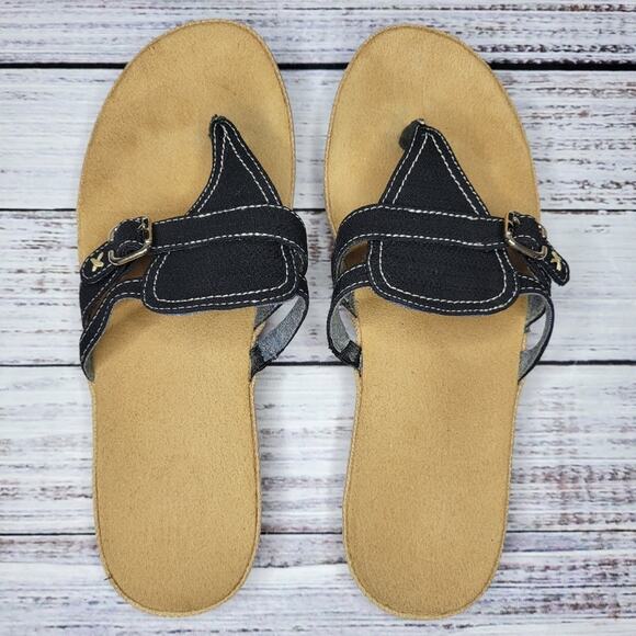 Dr. Scholl's Fastbreak Thong Sandals Black EUC | 8 - Picture 5 of 8